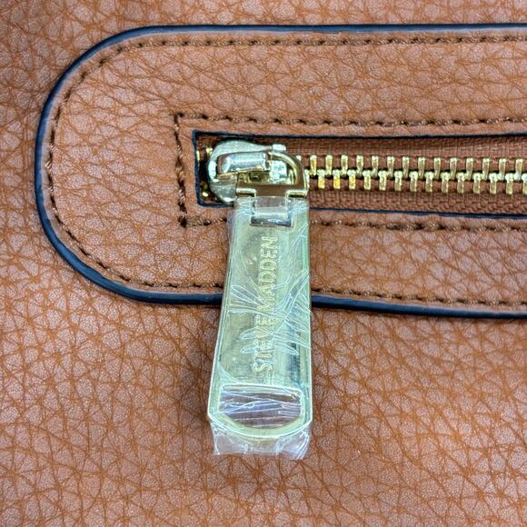 Steve Madden Hobo Bag Brown Fringe Shoulder Studded Boho Indie‎ Casual Western - Picture 7 of 12